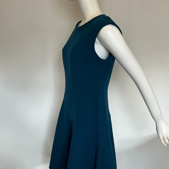 Cop Copine Sleeveless Fit & Flare Mini A-line Dress, Green Blue Size 42 XL NWT - Picture 4 of 10